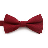 High Quality Mens Solid Color Bowtie Set For Men Children Wedding Party Dinner Accessory Pink Orange Father-son Bow Tie Gift