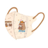 10PCS Cartoon Capybara Children's Mask Ani-uv Outdoor Sunshade Mask Anti Pollen Dustproof Face Veil For 3-12 Years Kids