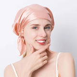 Bonnet de nuit en soie de mûrier 100 % naturelle, bonnet de douche en soie, bonnet de nuit, tâches ménagères, cuisine, soins capillaires, bonnet protecteur, accessoires pour cheveux