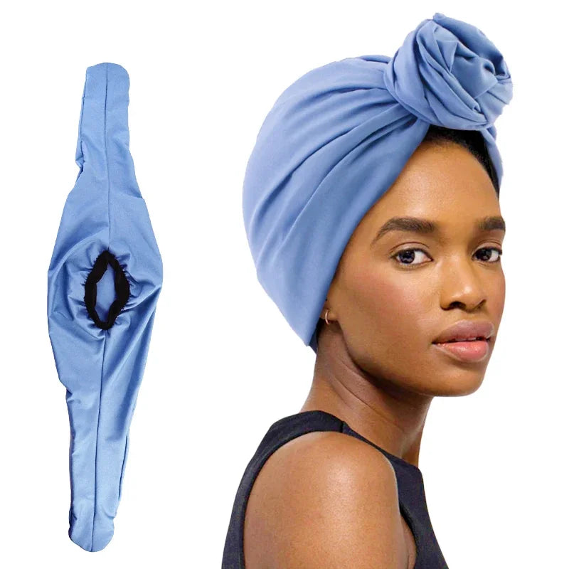 New Elegant Retro Turban for Ladies Cotton Headband Women Muslim Headscarf Beanie Cap Hair Cover Cap African Head Wraps Bonnet