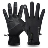 Motorcycle Gloves Winter Thermal Fleece Lined Winter Water Resistant Skin-friendly Touch Screen Outdoor Moto Riding Ski Gloves