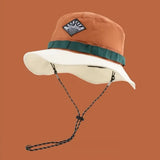 Mountaineering Quick-drying Fisherman Hat Visor Sunscreen Bucket Hat Anti-UV Waterproof Sun Hat Women