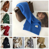 Knit Wool Scarf New Year Scarf Cashmere Shawl Winter Cashmere Scarves Korean Style Scarves Long Shawl Red Knitted Shawl Student