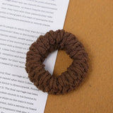 High Elastic Thicken Hair Rope Towel Pleated Scrunchie High Ponytail Holders Rubber Band Elastic Women Hair Ring Hair Accessory
