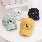 Casquette de baseball Mickey en coton pour enfants, offre spéciale, motif dessin animé, pour filles et garçons