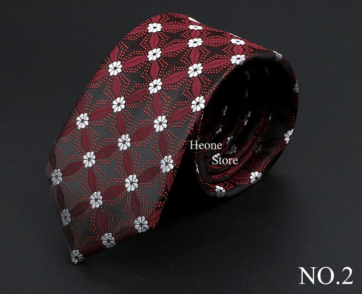 26 Styles Men's Jacquard Novelty Ties Skinny Floral Paisley Striped  Necktie Business Narrow Suit Shirt Daily Wear Accessories