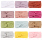 1PC Children's Headbands, Ribbed Crossed Wide Band Stretchy Headbands, Hair Hoops, Baby Hair Accessories, Baby Headbands