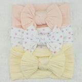 3Pcs/Set Baby Girl Headbands Lot Bows Baby Headband Newborn Gift Elastic Hair Bands Children Turban Kids Infant Hair Accessories