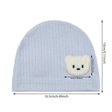 Newborn Baby Turban Hats Spring Autumn Models 0-6 Months Boys Girls 95% Cotton Fetal Hopstial Caps Infant Beanies Accessories