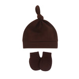 Bonnet pour nouveau-né avec gants, bonnet chaud en coton pour enfants, accessoires pour enfants, bonnet de nuit pour bébés de 0 à 6 mois, automne et hiver