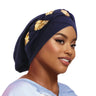 New African Headband Turban Cap Muslim Fried Dough Twists Braid Head Cap Islamic Chemo Hair Care Hats Beanie Headscarf