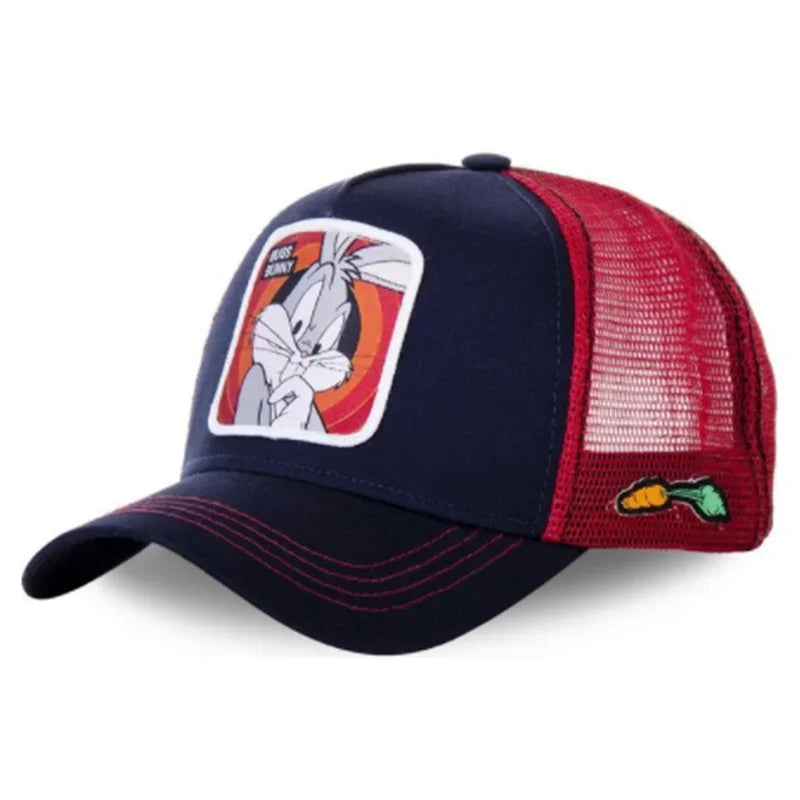 High Quality Brand Anime Cartoon Snapback Cotton Baseball Cap Men Women Hip Hop Dad Mesh Hat Trucker Hat Dropshipping