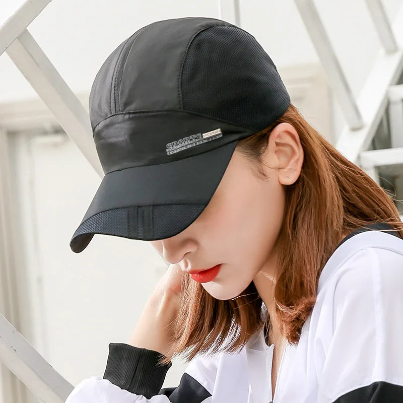 Casquette de baseball en maille pour homme et femme, chapeau de soleil avec visière, respirant, séchage rapide, pour l'extérieur, la pêche, la randonnée, la course à pied, le sport, tendance