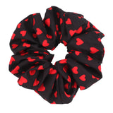 Valentines Hair Ties Heart Hair Scrunchies Elastics Hair Band Ponytail Hair Ropes for Women Girl Valentines Day Hair Accessories