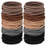 100Pcs Black Elastics Small Hair Ties Elastics Small Hair Rubber Bands Accessories Ponytail Holders for Women Girls Baby Toddle