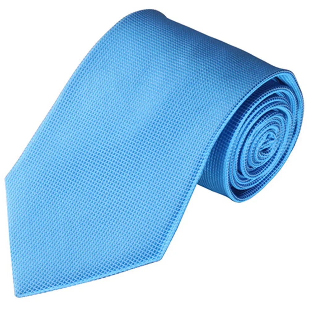 Cravate tendance pour homme, accessoire de mariage, cravate en soie unie, noir, bleu, rouge, blanc
