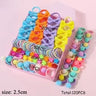Ensemble d'accessoires pour cheveux pour filles, 120 pièces, élastiques à cheveux colorés avec nœud papillon, pour queue de cheval