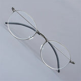 Thititanium Glasses Frame Men Denmark Brand 5504 Women Eyeglasses Thin Rim Screwless Ultralight Classics Round Eyewear 2025 New