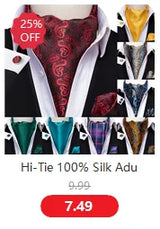 Hi-Tie Jacquard Silk Nœud papillon pour homme, ensemble de boutons de manchette et mouchoir, nœud papillon pré-noué, noir, blanc, gris, bleu, rouge, vert, rose, violet