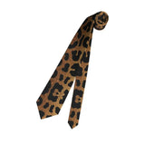 Cravates léopard pour hommes, soie et polyester, étroites, 8 cm, motif tigre, pour costumes, accessoires, fête de mariage, cosplay