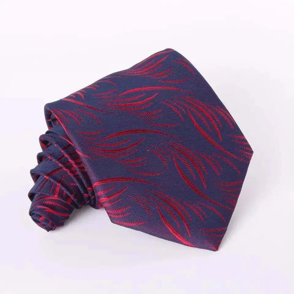 Cravate bleue tendance pour homme, 8 cm, en soie verte et orange, motif cachemire, motif floral, pour mariage, travail, slim