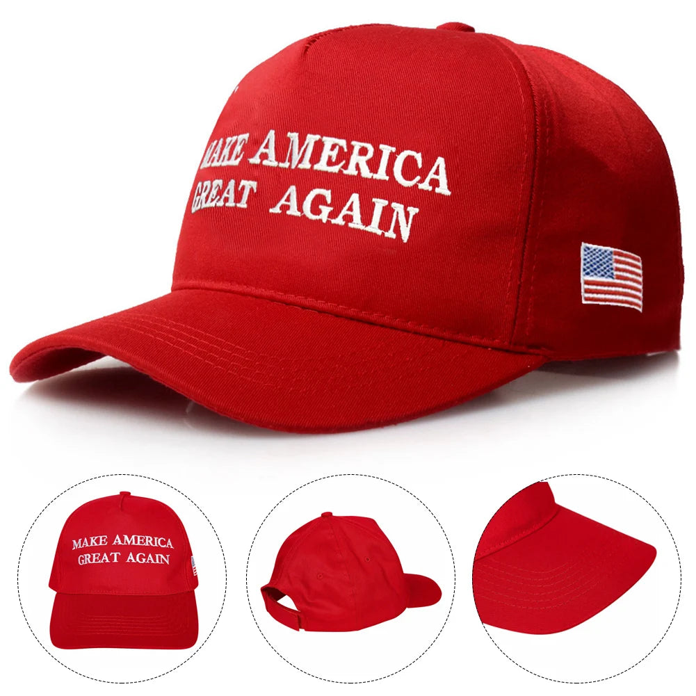 2025 Donald Trump Merchandise American Trucker Hat MAGA Slogan USA Drapeau KAG Président 45-47 Casquette de baseball