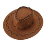 New Kids Western Cowboy Hat Curved Brim Outdoor Toddler Sun Hat Children Birthday Gifts Vacation Cap Party Cosplay Hat