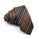 Cravates fines pour hommes et femmes, cravate fine à rayures, motif cachemire, 5 cm, tenue décontractée pour fête, mariage, col étroit, accessoire masculin