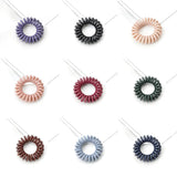 High Elasticity Telephone Coil Hairbands Women Spiral Hair Ties Girl Hair Ring Rope Solid Color Hair Accessories Ponytail Holder