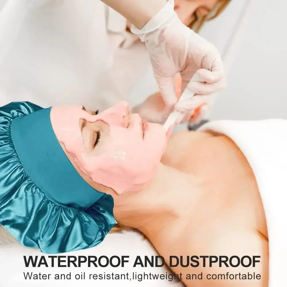 Bonnet Satin Sleeping Hat Hair Night Sleep Cap Head Cover Shower Caps for Bath and Sauna Bathing Shower Cap Bathroom Products