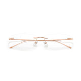 Ultra-light Pure Titanium New Rimless Glasses Frame Anti-blue Light Optical Frames Customize Prescription Eyeglasses for Men