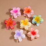 2Pcs Flower Hair Claw Clips for Women Gradient Large Claw Clips for Thick Hair Girls No-slip Hairpins Women Hair Accessories