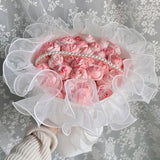 Ruffles Lace Fabric Beaded 11cm Wide White Luolita Dress Cosplay Handicraft Garments Diy Supply Home Deocr Sewing Ribbons 1yard