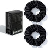 2PCS 3.5CM Mulberry Silk Scrunchies Women Grils Hair Ties for Hair Sleep No Damage Hairband Curly Hair Elastics Ponytail Holder