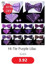 Hi-Tie Nœuds papillon verts de Noël pour hommes Cravate papillon en soie Ensemble de boutons de manchette et mouchoirs pour fête de mariage Nœud papillon uni à carreaux cachemire