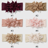 Newborn Baby Girl Headbands Baby Elastic Hair Band Head Flower Toddler Headband Cute Headwear Kids Accessories Nylon Hairban