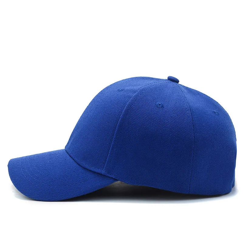 Casquette unisexe décontractée, unie, ajustable, à rabat, style hip-hop, pour homme et femme