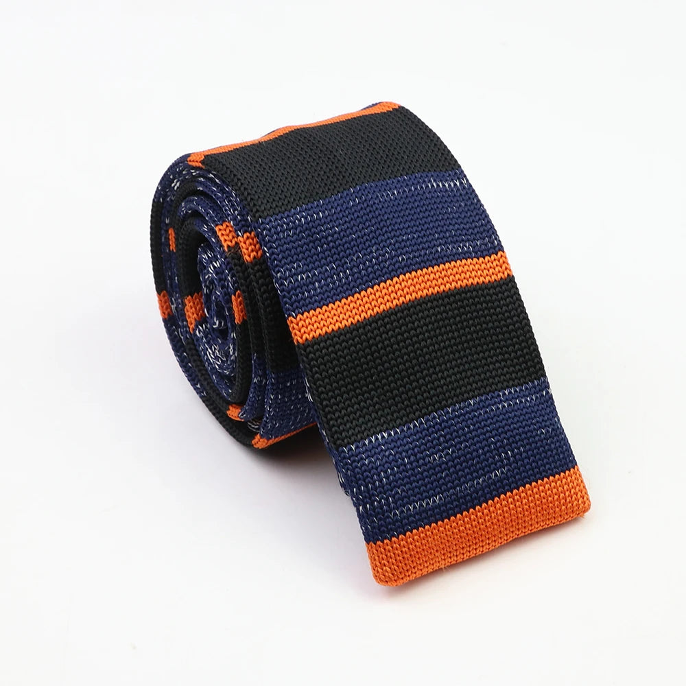 Cravates classiques en tricot pour hommes, cravates décontractées, à pois, à carreaux, pour loisirs, chaudes, pour affaires, mariage, largeur 6 cm