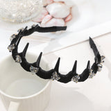 Toothed Non-slip Headbands Women Black Red Hair Hoops Bezel Headwear Ladies Korean Fashion Hair Accessories Hair Bands