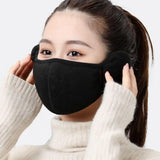 Winter Warm Face Mask with Earmuffs Motorcycle Cycling Ski Mask Women Men Hiking Riding Masks Sports Thermal Headwear Windproof