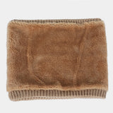 Knitted Scarf Winter Warm Snood Scarves Solid Thicken Wool Fur Neck Warmer Unisex Men Neck Scarfs Ring Female Pullover Scarf