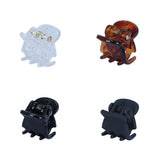 Lot de 10 pinces à cheveux pour femmes, 1,0 à 1,5 cm, petites pinces noires, marron, transparentes, en plastique, accessoires de coiffure pour enfants