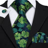 Ensemble élégant de cravates et boutons de manchette en soie à fleurs multiples pour homme, cravate jacquard à fleurs pour mariage, entreprise, fête, événement, Barry.Wang