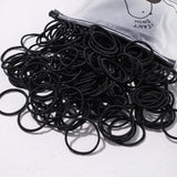 Lot de 50 bandeaux élastiques en caoutchouc pour cheveux, style macaron, très élastiques, durables, pour queue de cheval haute, pour femmes et enfants