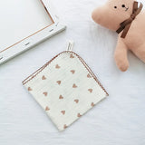 Cotton Baby Face Towel Newborn Baby Items 4 Layer Muslin Baby Bibs Handkerchief Soft Saliva Towel Triangle Feeding Burp Cloths