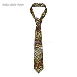 Cravates léopard pour hommes, soie et polyester, étroites, 8 cm, motif tigre, pour costumes, accessoires, fête de mariage, cosplay