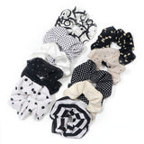 3/5PCS Black White Elastic Hair Bands for Girls Simple Basic Headband Women Rubber Band Hair Accessories Holder Scrunchies Gifts