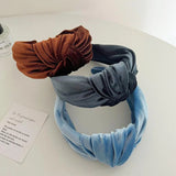 PROLY New Fashion Hairband For Women Solid Color Wide Side Headband Warm Canary Velvet Turban Winter Hair Accessories Wholesale
