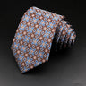 Cravate rayée pour homme, motif cachemire floral, marron et gris, idéale pour les loisirs, les affaires, le quotidien, les mariages, les fêtes, les accessoires, cadeau