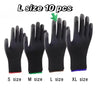 10 paires de gants de sécurité durables – antidérapants, résistants à l'usure et protection ESD pour le jardinage et le travail du bois